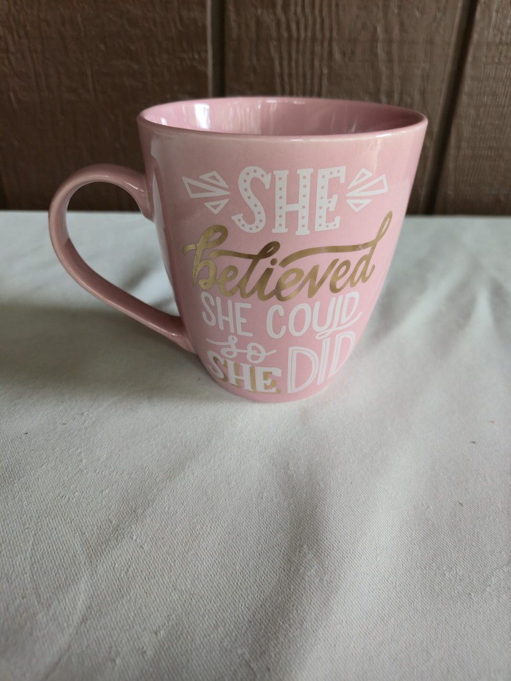 'She Believed So She Did' Ceramic Coffee Mug